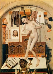 Die Messe des Heiligen Gregor des Großen (Detail)